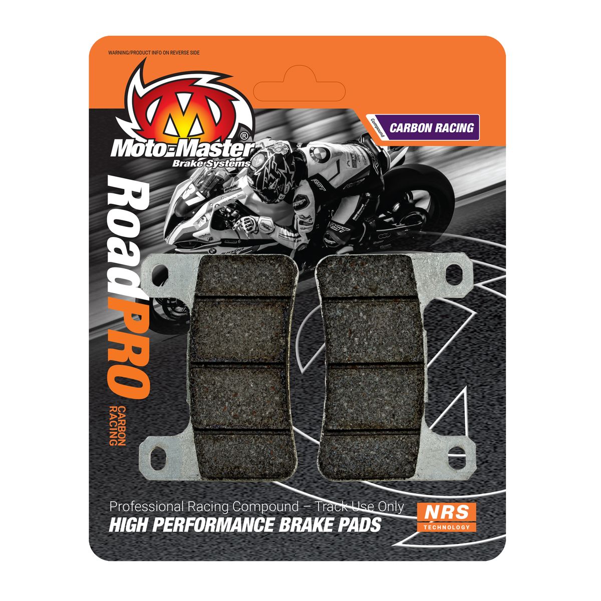 Street bike RoadPRO Brake Pads Carbon Racing with NRS Technology