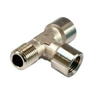 T-shape MFF nickel-plated brass fitting