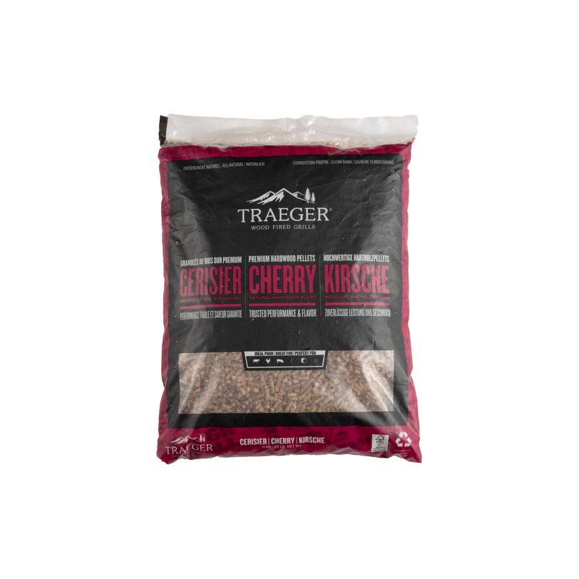 Wood pellets Cherry 100% Natural with FSC certificate for pellet grills - 9 kg